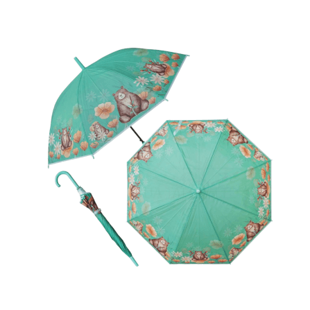 ร่ม EVA THAI SUN SPORT รุ่น SSR0024GR ลายการ์ตูนดอกไม้ สีเขียว_0